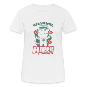 my inner hippie - Women's Breathable T-Shirt - white - Front - AI Model Female 172 dark (172cm)