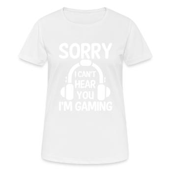Mein Gehirn Ist Zu 99 Prozent Songtexte - Frauen T-Shirt atmungsaktiv - Weiß - Vorne - AI Model Female 172 dark (172cm)