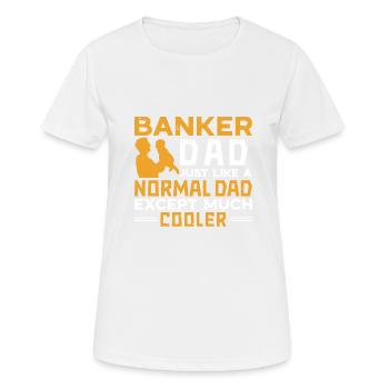 Banquier Banque Argent Banquier - T-shirt respirant Femme - blanc - Devant - AI Model Female 172 dark (172cm)