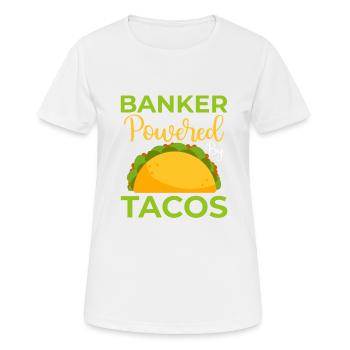 Banquier Banque Argent Banquier - T-shirt respirant Femme - blanc - Devant - AI Model Female 172 dark (172cm)