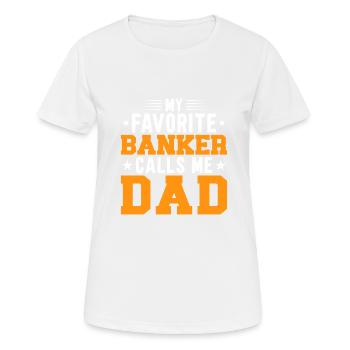 Banquier Banque Argent Banquier - T-shirt respirant Femme - blanc - Devant - AI Model Female 172 dark (172cm)