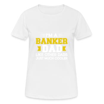 Banquier Banque Argent Banquier - T-shirt respirant Femme - blanc - Devant - AI Model Female 172 dark (172cm)