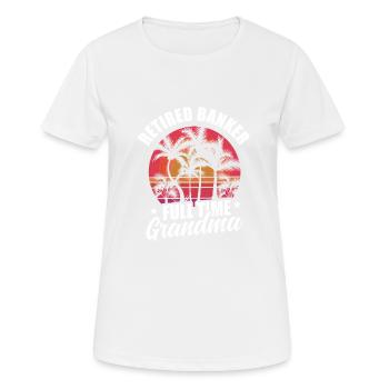 Banquier Banque Argent Banquier - T-shirt respirant Femme - blanc - Devant - AI Model Female 172 dark (172cm)