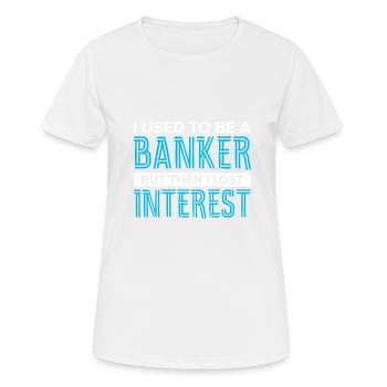 Banquier Banque Argent Banquier - T-shirt respirant Femme - blanc - Devant - AI Model Female 172 dark (172cm)