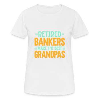 Banquier Banque Argent Banquier - T-shirt respirant Femme - blanc - Devant - AI Model Female 172 dark (172cm)