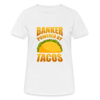 Banquier Banque Argent Banquier - T-shirt respirant Femme - blanc - Devant - AI Model Female 172 dark (172cm)