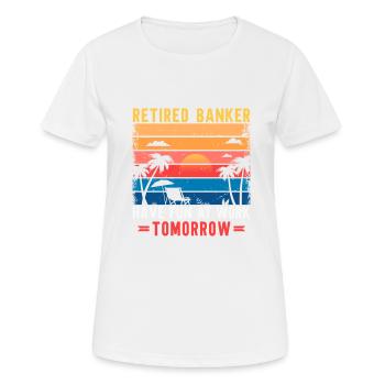 Banquier Banque Argent Banquier - T-shirt respirant Femme - blanc - Devant - AI Model Female 172 dark (172cm)