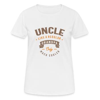 Uncle Like a Regular Grandpa Only Much Cooler - Women's Breathable T-Shirt - white - Front - AI Model Female 172 dark (172cm)