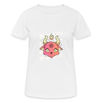 Pastel Goth Aesthetic Oh My Goth - Women's Breathable T-Shirt - white - Front - AI Model Female 172 dark (172cm)