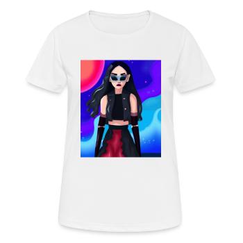 Goth Anime Girl Goth Girl 80s - Women's Breathable T-Shirt - white - Front - AI Model Female 172 dark (172cm)