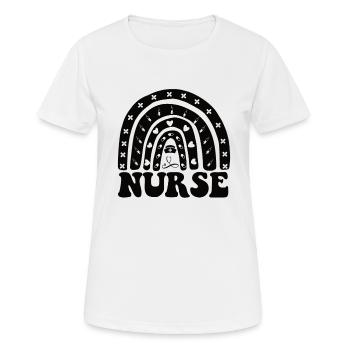 Adjoint au médecin Adjoint Au bureau du médecin - T-shirt respirant Femme - blanc - Devant - AI Model Female 172 dark (172cm)