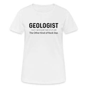 Geologe Erdkruste Naturwissenschaften Gestein Fels - Frauen T-Shirt atmungsaktiv - Weiß - Vorne - AI Model Female 172 dark (172cm)