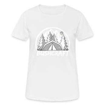 Bushcraft Survival Outdoor Wilderness Faune - T-shirt respirant Femme - blanc - Devant - AI Model Female 172 dark (172cm)