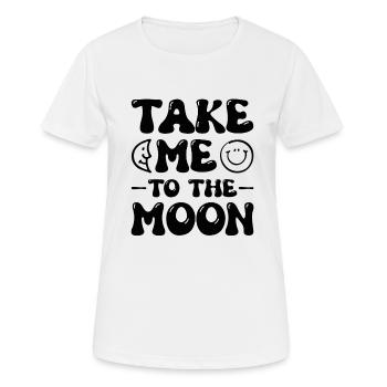 Moon / Crescent - Women's Breathable T-Shirt - white - Front - AI Model Female 172 dark (172cm)