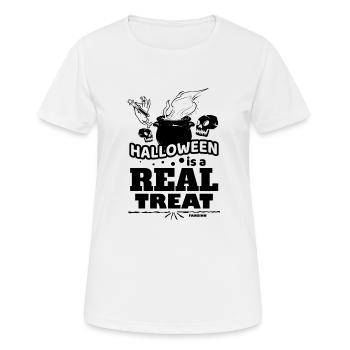 Halloween Trick or Treat - Frauen T-Shirt atmungsaktiv - Weiß - Vorne - AI Model Female 172 dark (172cm)