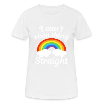 Ich Kann Nicht Einmal Denken - Frauen T-Shirt atmungsaktiv - Weiß - Vorne - AI Model Female 172 dark (172cm)