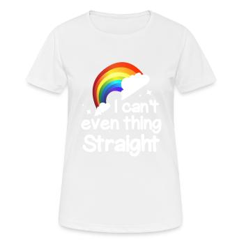 Ich Kann Nicht Einmal Denken - Frauen T-Shirt atmungsaktiv - Weiß - Vorne - AI Model Female 172 dark (172cm)