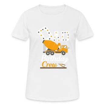 Papa Birthday Crew Construction Theme - Women's Breathable T-Shirt - white - Front - AI Model Female 172 dark (172cm)