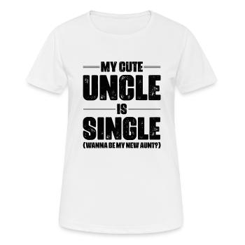 Meilleur oncle Bad Influence Cadeau de famille - T-shirt respirant Femme - blanc - Devant - AI Model Female 172 dark (172cm)