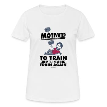 La motivation motive la carrière Cadeau positif - T-shirt respirant Femme - blanc - Devant - AI Model Female 172 dark (172cm)