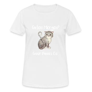 Guten Morgen Ganz Dünnes - Frauen T-Shirt atmungsaktiv - Weiß - Vorne - AI Model Female 172 dark (172cm)