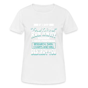 Rede Und Debatte Debattierer - Frauen T-Shirt atmungsaktiv - Weiß - Vorne - AI Model Female 172 dark (172cm)
