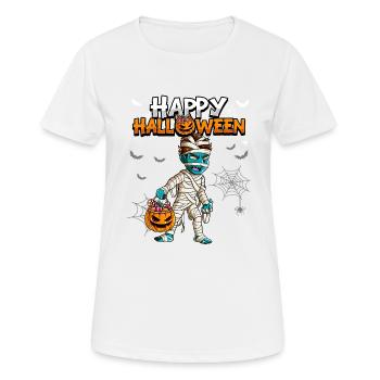 Halloween Young Mummy - Women's Breathable T-Shirt - white - Front - AI Model Female 172 dark (172cm)