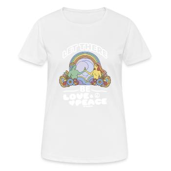 Frieden - Frauen T-Shirt atmungsaktiv - Weiß - Vorne - AI Model Female 172 dark (172cm)