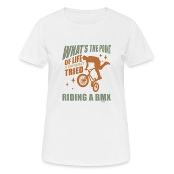 BMX BMX Rider BMX Piste - T-shirt respirant Femme - blanc - Devant - AI Model Female 172 dark (172cm)