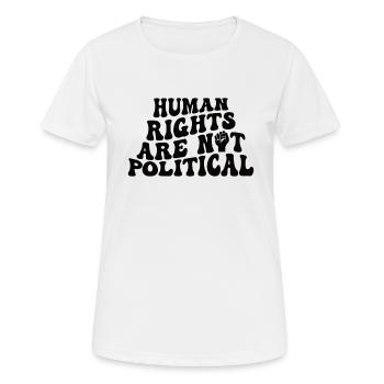 Human Rights Politics Freedom Demonstrate - Women's Breathable T-Shirt - white - Front - AI Model Female 172 dark (172cm)
