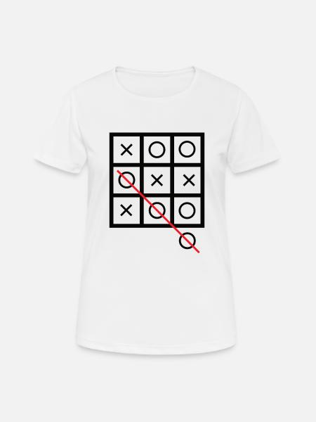 Tic tac toe - Women's Breathable T-Shirt - white