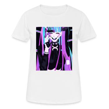 Goth Anime Vaporwave Cute And Scary Goth - Women's Breathable T-Shirt - white - Front - AI Model Female 172 dark (172cm)