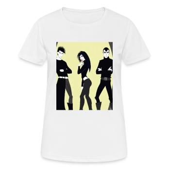 Amis de la clique gothique gothique des affaires - T-shirt respirant Femme - blanc - Devant - AI Model Female 172 dark (172cm)