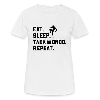 Taekwondo Tae kwon do Martial Arts - Women's Breathable T-Shirt - white - Front - AI Model Female 172 dark (172cm)