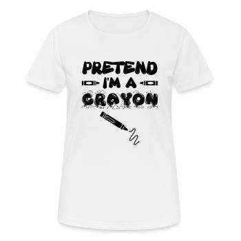 Premier jour d’école Obtenez votre cray sur les enfants - T-shirt respirant Femme - blanc - Devant - AI Model Female 172 dark (172cm)