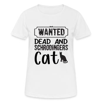 Schrodinger's Cat Box Funny Science Nerd - Women's Breathable T-Shirt - white - Front - AI Model Female 172 dark (172cm)