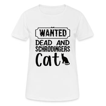 Schrodinger's Cat Box Funny Science Nerd - Women's Breathable T-Shirt - white - Front - AI Model Female 172 dark (172cm)