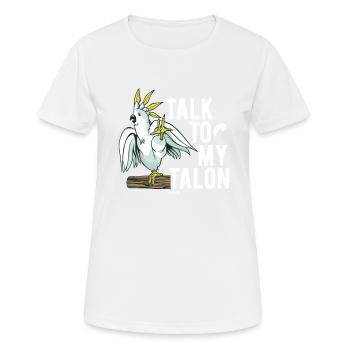 Jardin zoologique Cockatoo Oiseau - T-shirt respirant Femme - blanc - Devant - AI Model Female 172 dark (172cm)