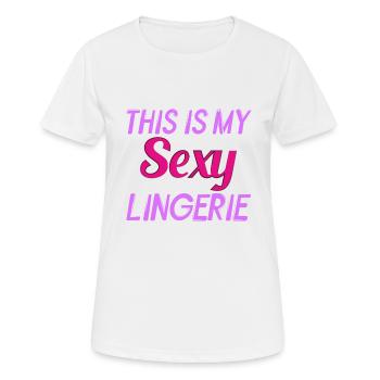 Funny, Sexy, Perverse, This Is My Sexy - Women's Breathable T-Shirt - white - Front - AI Model Female 172 dark (172cm)