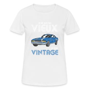 I'm Not Old I'm Classic Funny Car Graphic ffrensh - Women's Breathable T-Shirt - white - Front - AI Model Female 172 dark (172cm)