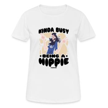Hippie - T-shirt respirant Femme - blanc - Devant - AI Model Female 172 dark (172cm)