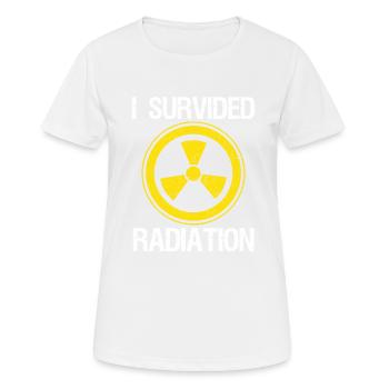 J’ai survécu - T-shirt respirant Femme - blanc - Devant - AI Model Female 172 dark (172cm)