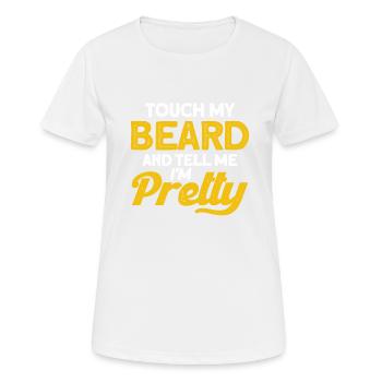Barbes Dire Barbe Drôle Barbe Cadeau Barbe - T-shirt respirant Femme - blanc - Devant - AI Model Female 172 dark (172cm)