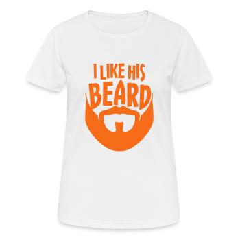 Barbes Dire Barbe Drôle Barbe Cadeau Barbe - T-shirt respirant Femme - blanc - Devant - AI Model Female 172 dark (172cm)