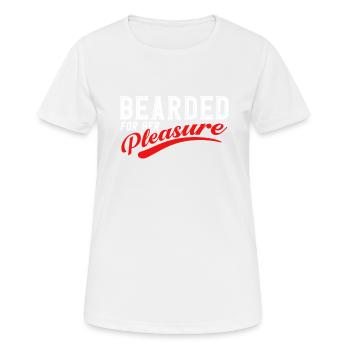 Barbes Dire Barbe Drôle Barbe Cadeau Barbe - T-shirt respirant Femme - blanc - Devant - AI Model Female 172 dark (172cm)