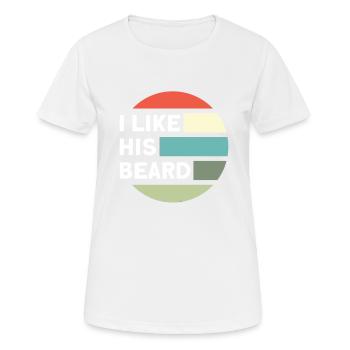 Barbes Dire Barbe Drôle Barbe Cadeau Barbe - T-shirt respirant Femme - blanc - Devant - AI Model Female 172 dark (172cm)
