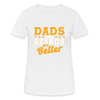 Barbes Dire Barbe Drôle Barbe Cadeau Barbe - T-shirt respirant Femme - blanc - Devant - AI Model Female 172 dark (172cm)