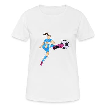 Argentinan National Soccer Team I Football - Frauen T-Shirt atmungsaktiv - Weiß - Vorne - AI Model Female 172 dark (172cm)