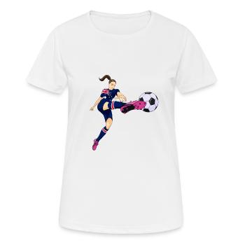 Australian National Soccer Team I Football - Frauen T-Shirt atmungsaktiv - Weiß - Vorne - AI Model Female 172 dark (172cm)
