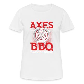 Axt Werfer Axt Werfen Axt Geschenk - Frauen T-Shirt atmungsaktiv - Weiß - Vorne - AI Model Female 172 dark (172cm)
